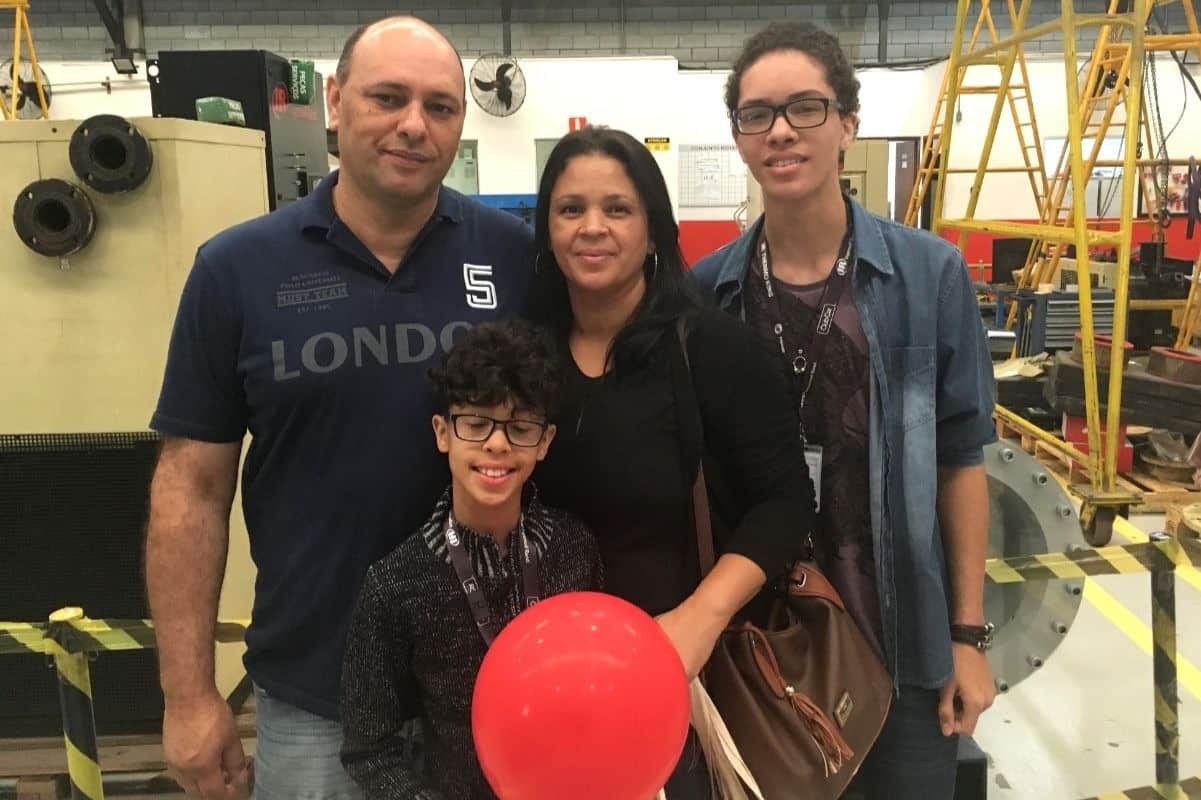 Mauro Borba e sua família na Ingersoll Rand