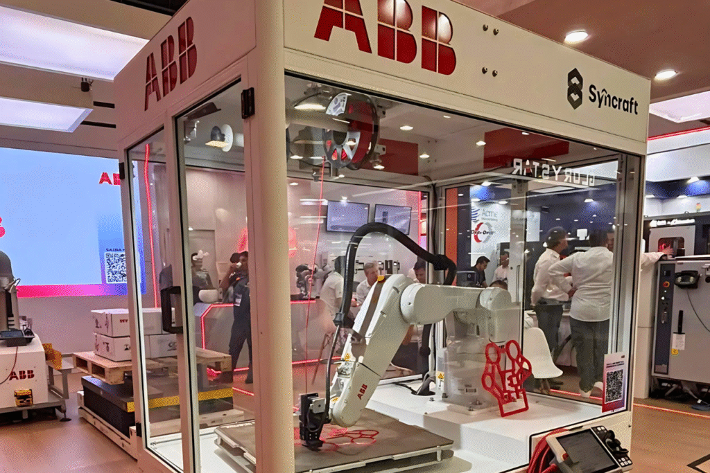 ABB demonstra soluções de manufatura aditiva e robótica colaborativa na EXPOMAFE 2025