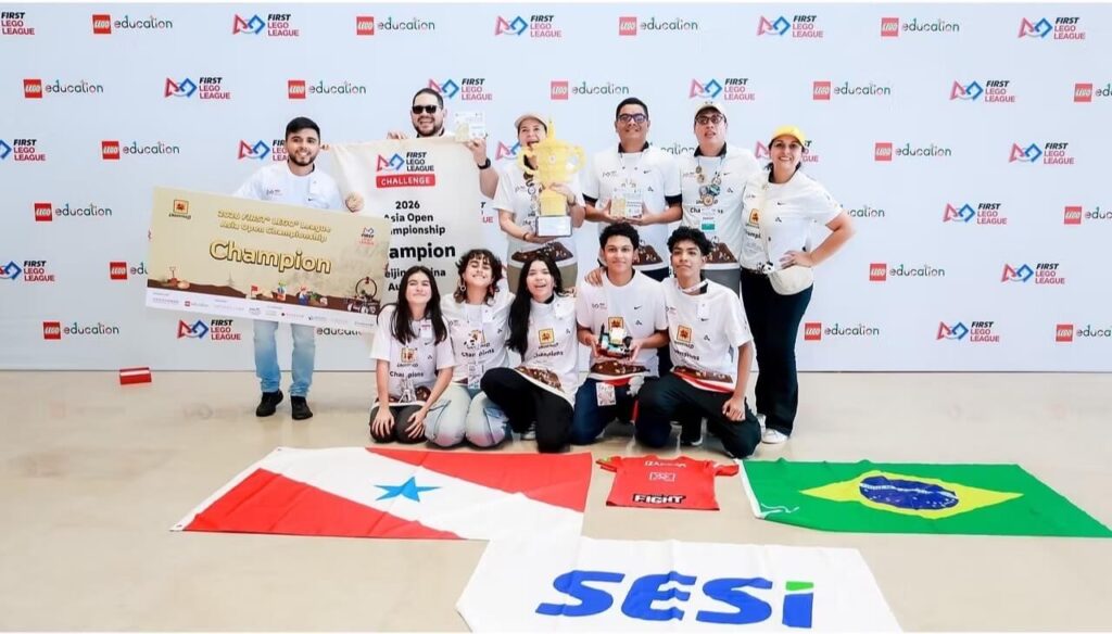 Alunos do SESI Ananindeua vencem torneio internacional de robótica na China